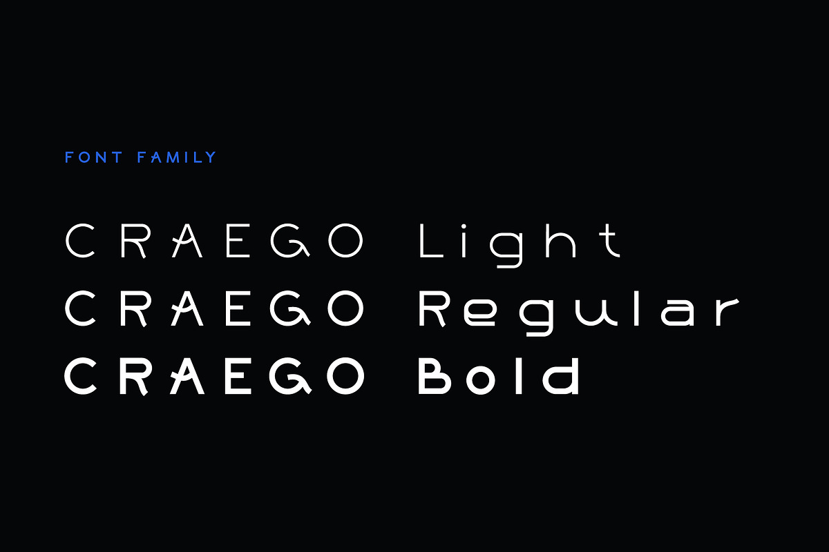 Craego – Modern Branding Sans, a Sans Serif Font by chekart (Photo 3 of 10)