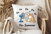 Fu- Summer  Funny Cat, an Illustration by DreamCafeArt (Thumbnail 5 of 6)