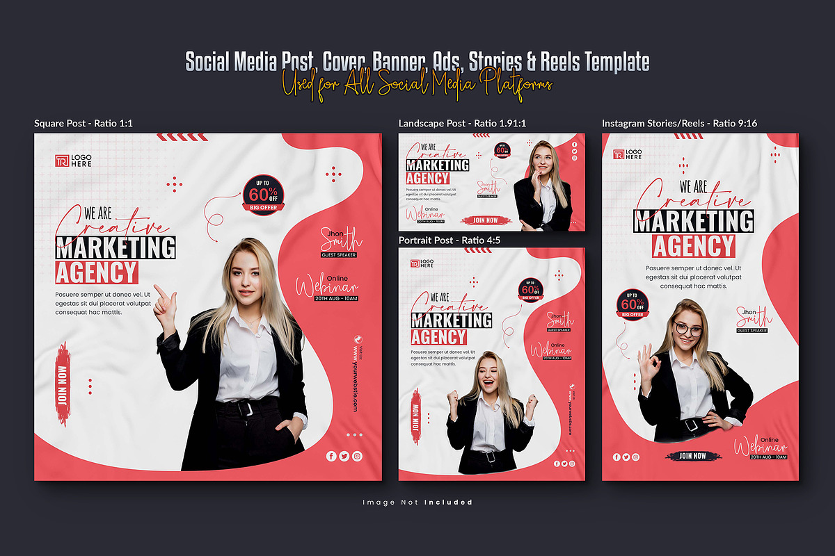 Corporate Social Media Post Bundle, a Social Media Template by Creative_View (Photo 3 of 8)
