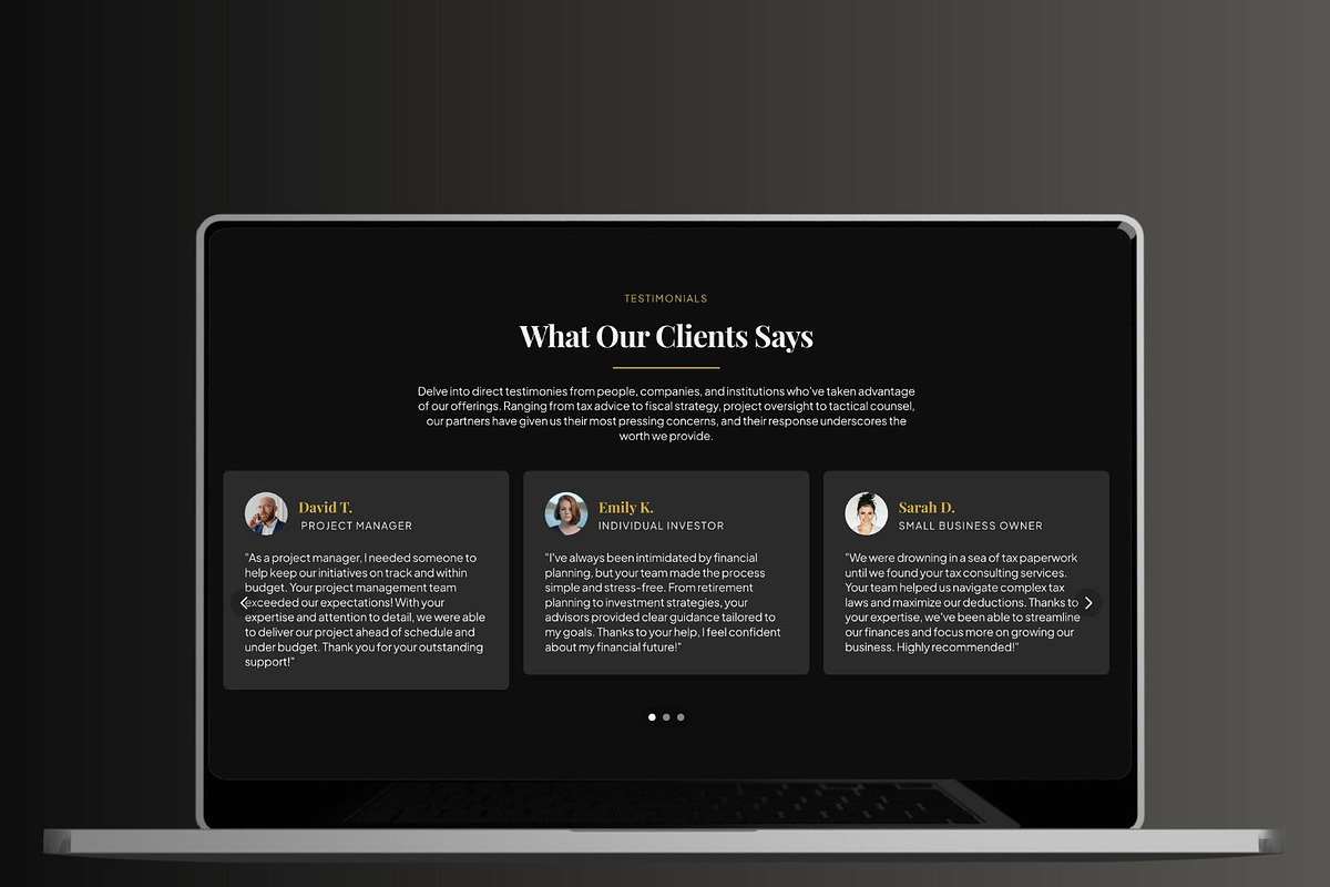 TaxFirm - Tax Consultant Framer, an UI Kit Template by Frameko (Photo 2 of 6)