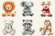 Vintage Knitted Plush Baby Animals, an Illustration by OK Design (Thumbnail 5 of 5)