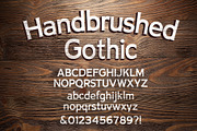 Handbrushed Gothic, a Handwritten Font by Mr Geoff (Thumbnail 1 of 6)