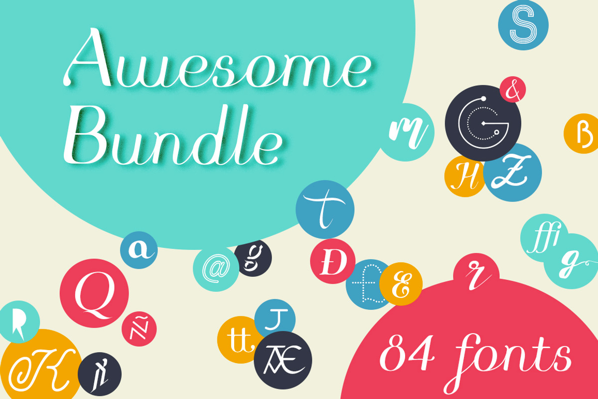Awesome Bundle 84 fonts