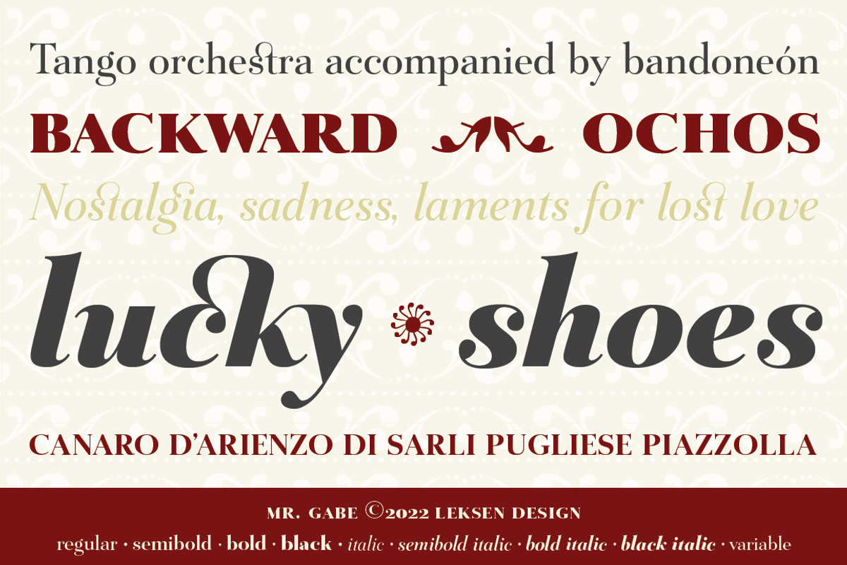 Mr Gabe Black, a Serif Font by Leksen Design (Photo 3 of 7)