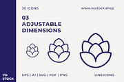 30 St.Patrick's Day Icons, an Outline Icon by vo.stock (Thumbnail 5 of 6)
