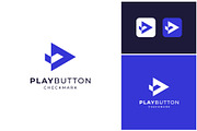 Play Button Checkmark Logo, a Branding & Logo Template by ika trisiana (Thumbnail 2 of 2)