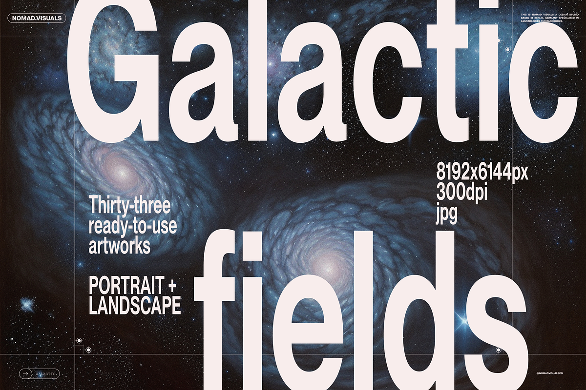 Galactic Fields Illustrations, a Background Graphic by Nomad Visuals (Photo 1 of 16)