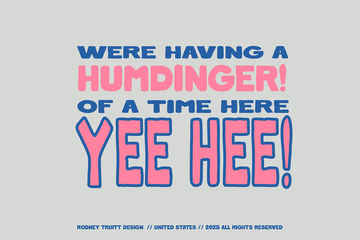 RT Humdinger, a Font by Rodney Truitt Jr (Photo 4 of 12)