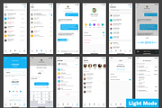 Chat App - Light & Dark Mode, an UI Kit Template by Divanraj (Thumbnail 3 of 5)