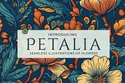 Petalia - Seamless Flower Art, a Pattern Graphic by Pixel Perfect Patterns (Thumbnail 1 of 6)