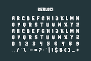 Berloci - Thick Font, a Sans Serif Font by Iqsiart Studio (Thumbnail 3 of 6)