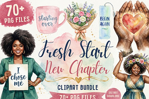 Fresh Start New Chapter Clipart, a Person Illustration by Tanya Kart