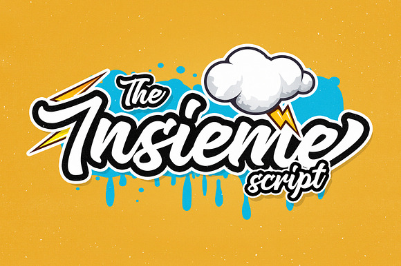 Insieme Script Font preview 7