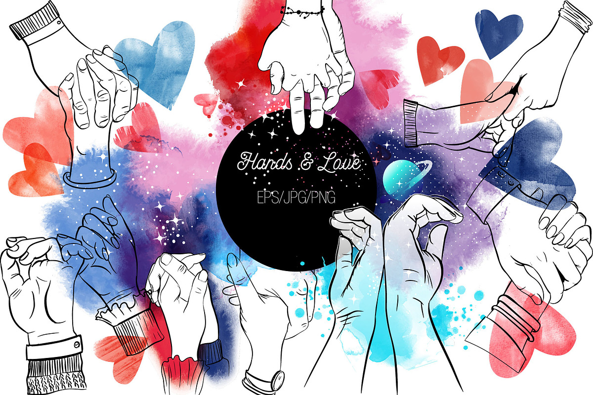 Hands & Love, an Illustration by Tatiana Davidova (Photo 1 of 4)