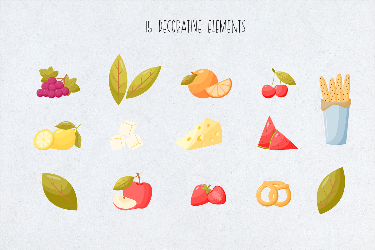 Cocktail Drinks Collection, a Food Illustration by IllarArt (Photo 5 of 10)