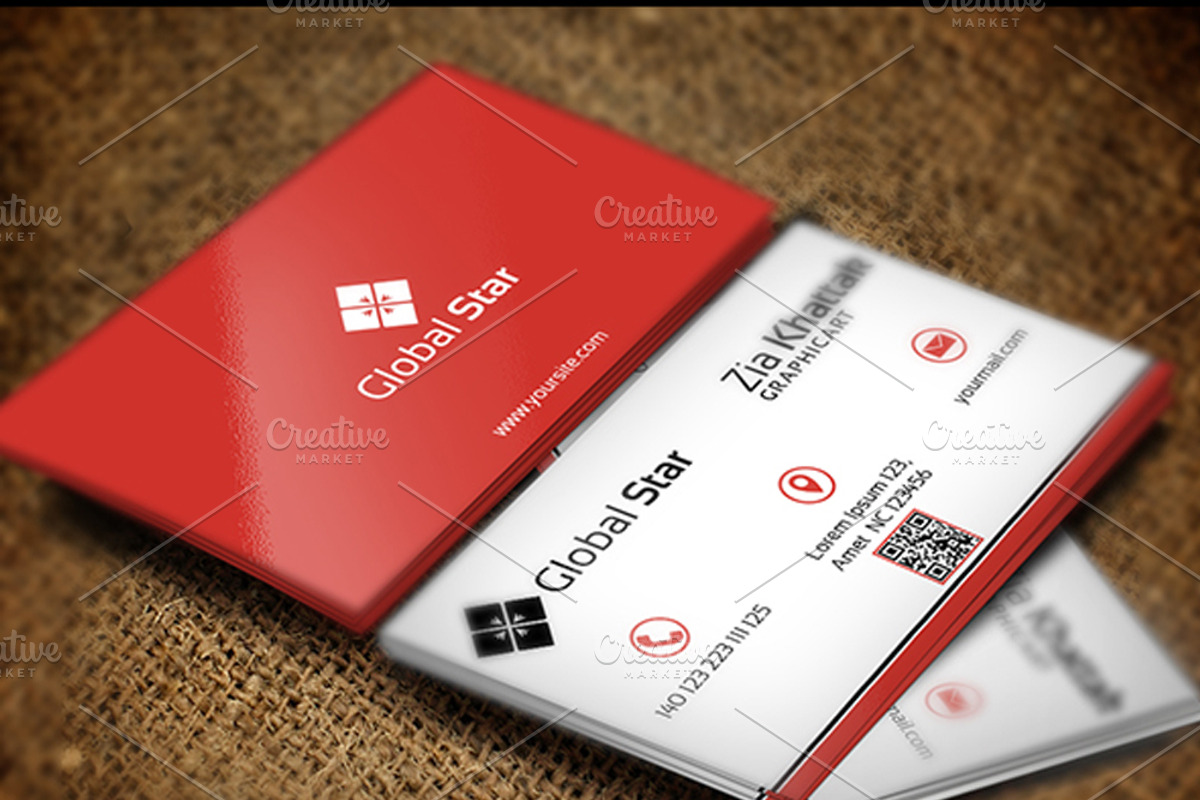 Corporate Business Card1, a Business Card Template by Zia Grfx (Photo 1 of 2)