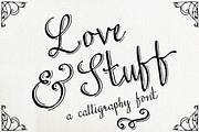 Love & Stuff - Calligraphy Font, a Script Font by The Pen and Brush (Thumbnail 1 of 4)