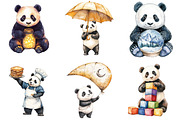 Playful Panda Clipart Bundle, an Illustration by Pixels.Craft (Thumbnail 6 of 8)