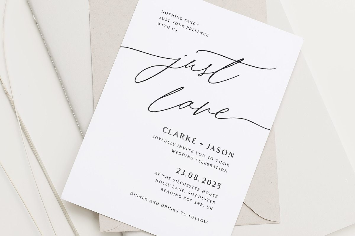 Wedding Calligraphy Font Duo Bundle, a Script Font by Pink Coffie (Photo 14 of 51)