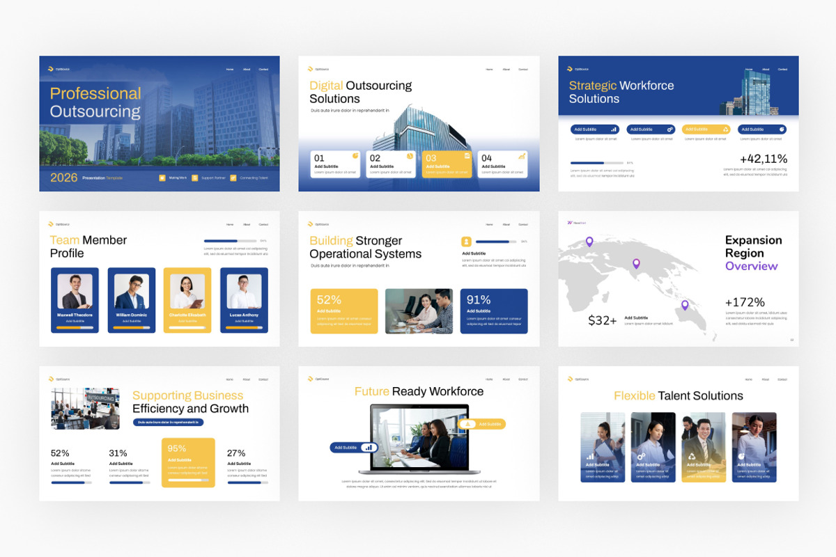 Professional Outsourcing PowerPoint, a Presentation Template by Loin Studio (Photo 3 of 4)
