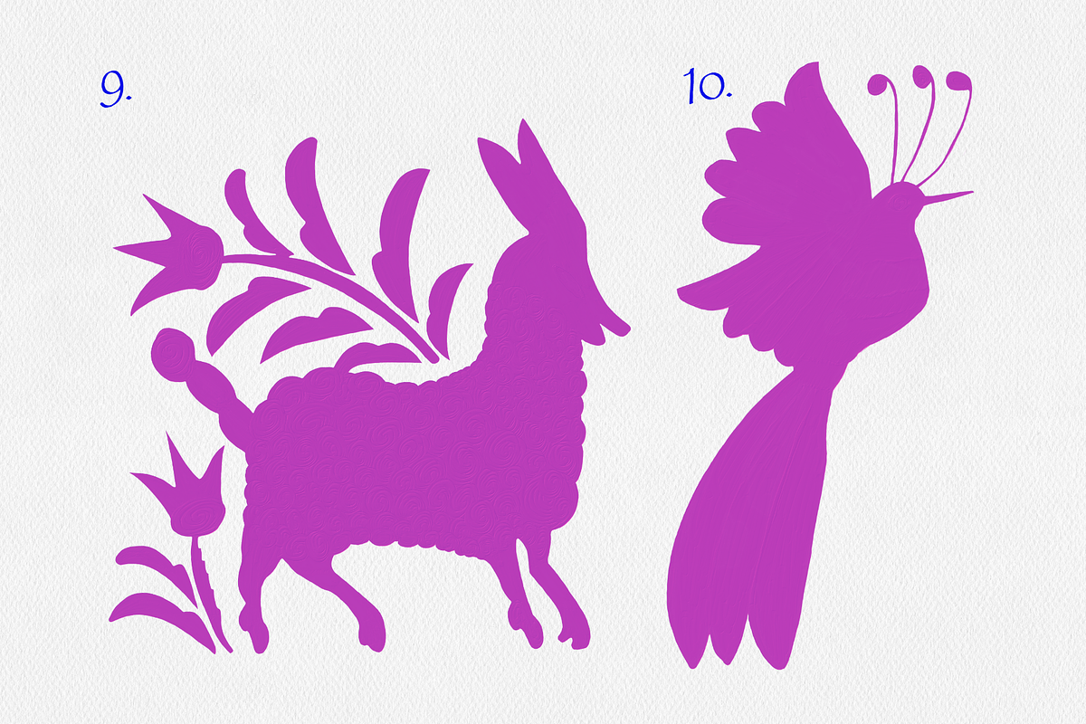Royal Pink Otomi Illustrations, a Texture Graphic by Minky Moo Creations (Photo 7 of 10)