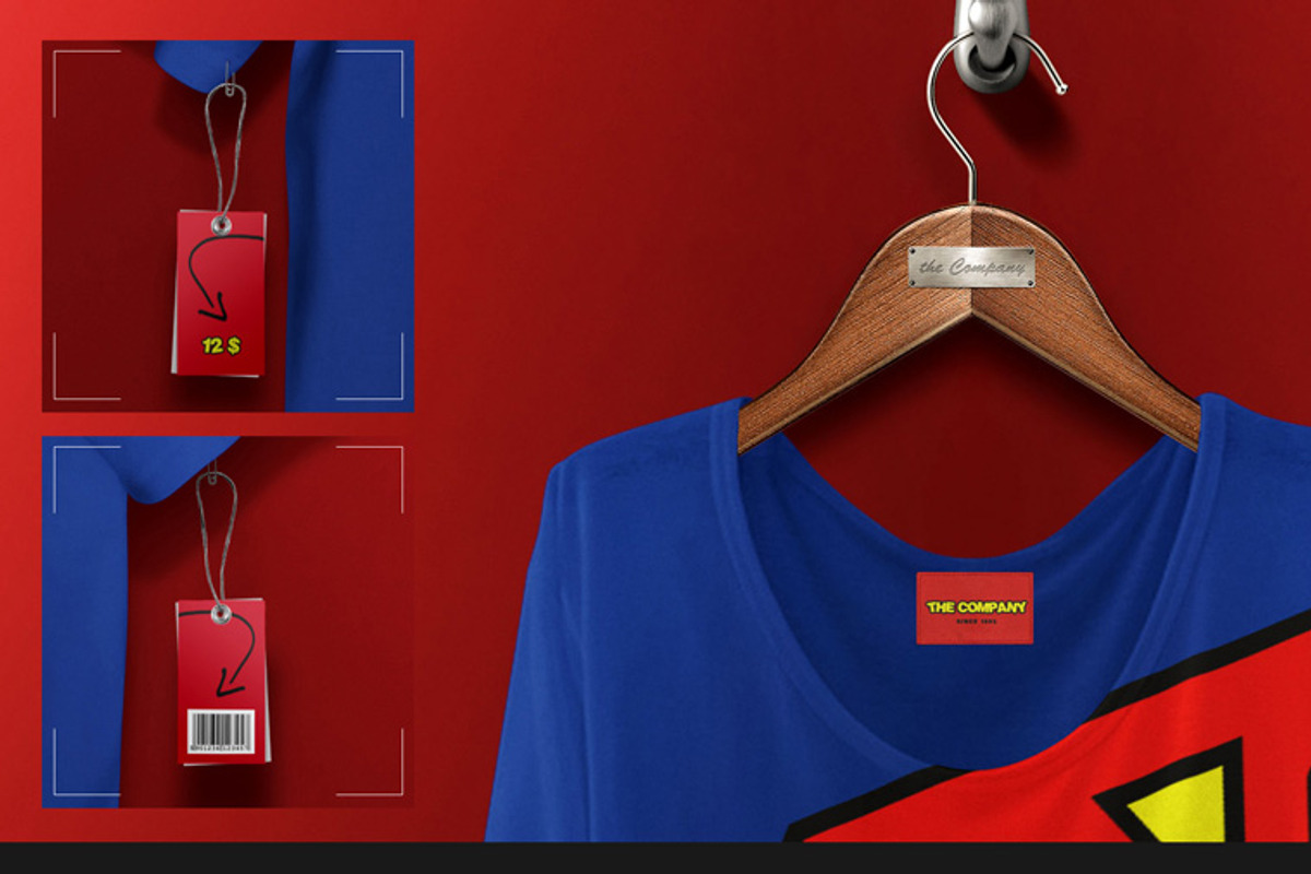 Loose Shirt On 5 Stages Mock-up, a Hoody Mockup by Mocca Mockups Store (Photo 6 of 69)