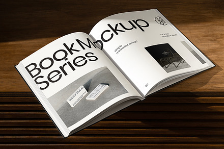 Open Book Mockup, a Books & Magazine Mockup by eezo