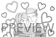 35 Valentine's coloring, an Animal Illustration by Somjai King (Thumbnail 24 of 36)