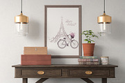 Paris clipart, Eiffel Tower Vector, a Transportation Illustration by MarinadeArt (Thumbnail 9 of 9)