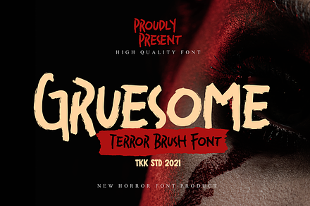 Gruesome - Horror Font, a Sans Serif Font by tokokoo