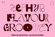 Alpha Punk - Mix and Match Font, a Blackletter Font by Tropical Type (Thumbnail 2 of 11)