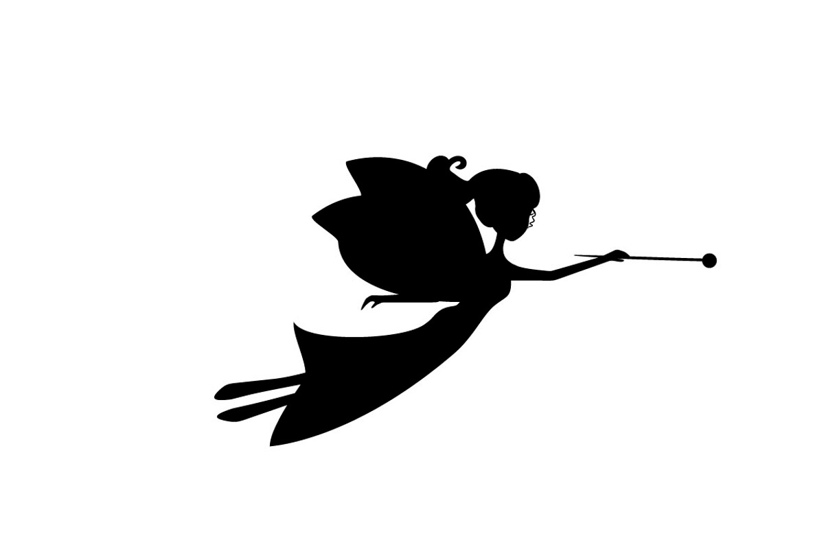 Fairies Silhouette Vector Set, an Illustration by Svetlana Voloshina (Photo 12 of 13)