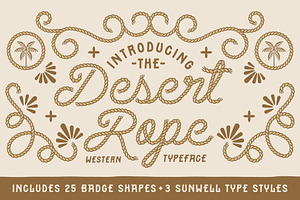 Desert Rope Font Duo