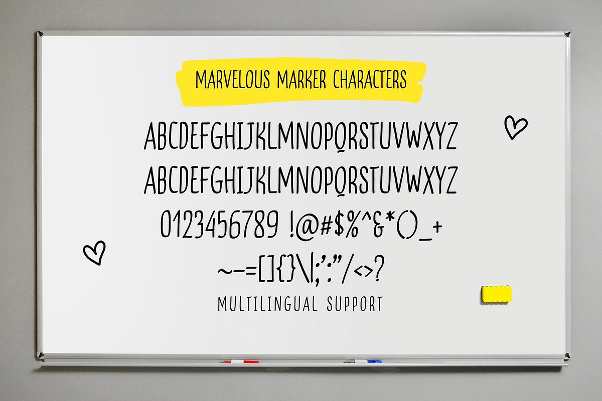 Marvelous Marker Font, a Sans Serif Font by Xelo Graph (Photo 7 of 9)