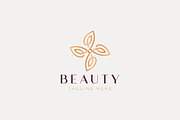 Logo Beauty Natural Swirl Leaf, a Branding & Logo Template by Signatoro (Thumbnail 2 of 2)
