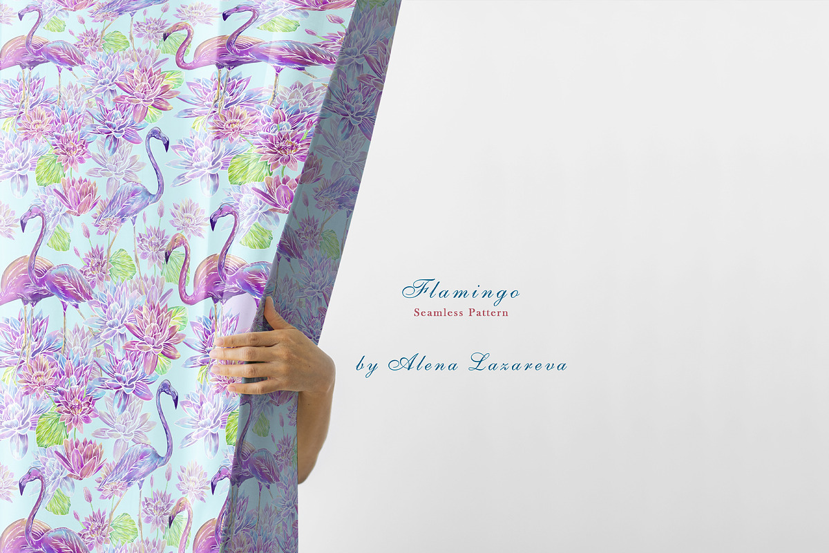 Flamingo Seamless pattern, a Pattern Graphic by Alena Lazareva (Photo 6 of 10)