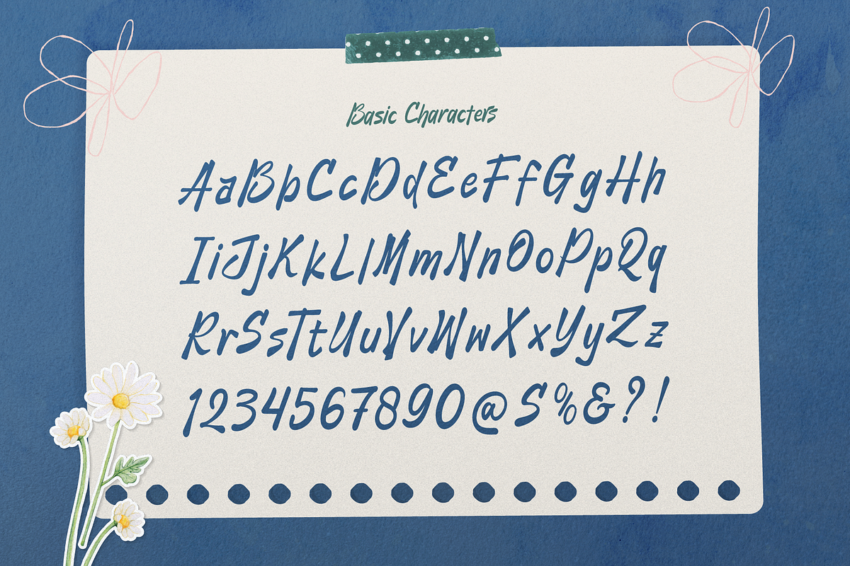 Blau Forte | Casual Handwritten, a Handwritten Font by gracetype_studio (Photo 9 of 12)
