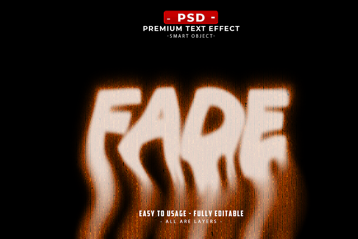 Glowing Faded Text Effect PSD, a Layer Style Add-On by Md Jahidul99 (Photo 2 of 2)