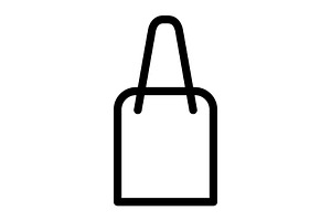 Shopping bag icon, an Outline Icon by Sumberpangan