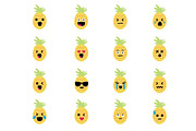 Pineapple Emojis, an Emoji Icon by Kanga & Moose (Thumbnail 3 of 4)