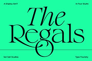 The Regals Serif Font, a Serif Font by Sam Parrett (Thumbnail 1 of 14)
