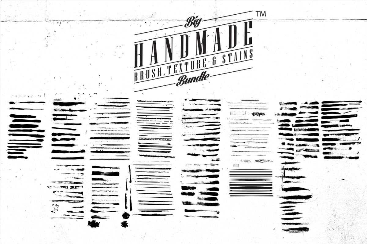 260+ Brushes,Textures&Stains Bundle preview 3