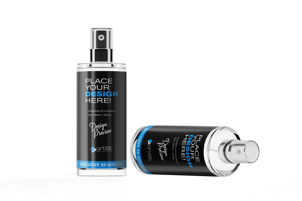 Luxury Cosmetic Bottle Mockup Combo, a Packaging Mockup by artBit Design Studio (Photo 3 of 4)