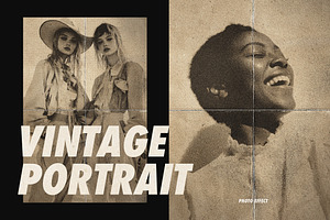 Vintage Sepia Portrait Folded Paper, a Layer Style Add-On by smishura