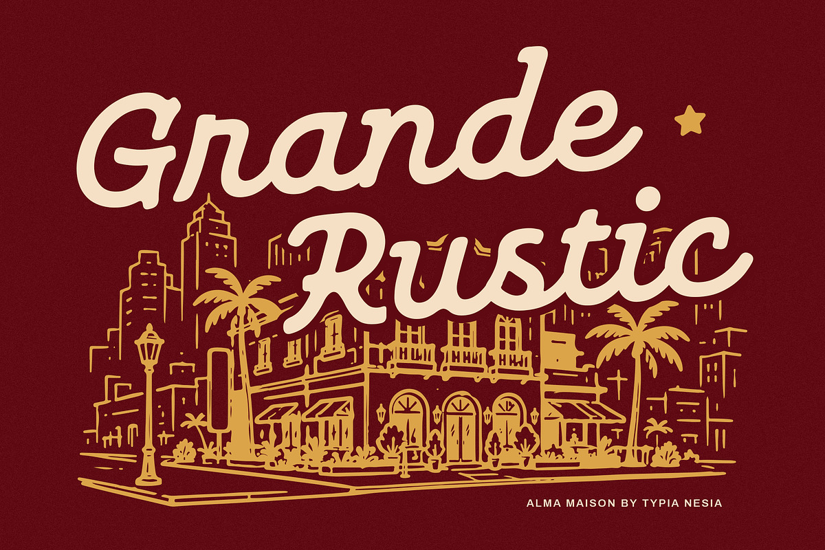 Alma Maison - Vintage Script Font, a Script Font by Typia Nesia (Photo 9 of 13)