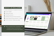 Food and Fitness Planner | Canva, a Magazine Template by Designs by Darowan (Thumbnail 7 of 8)
