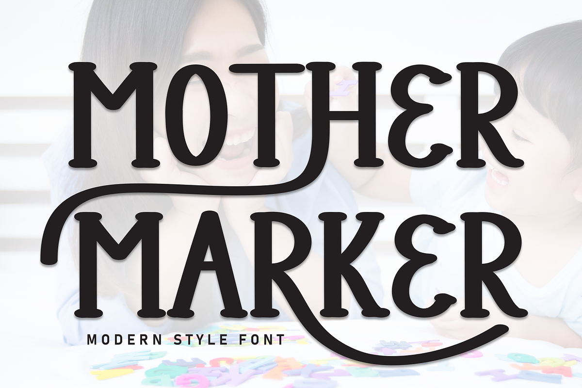 Mother Marker | Script Font, a Script Font by Scratchones (Photo 1 of 9)