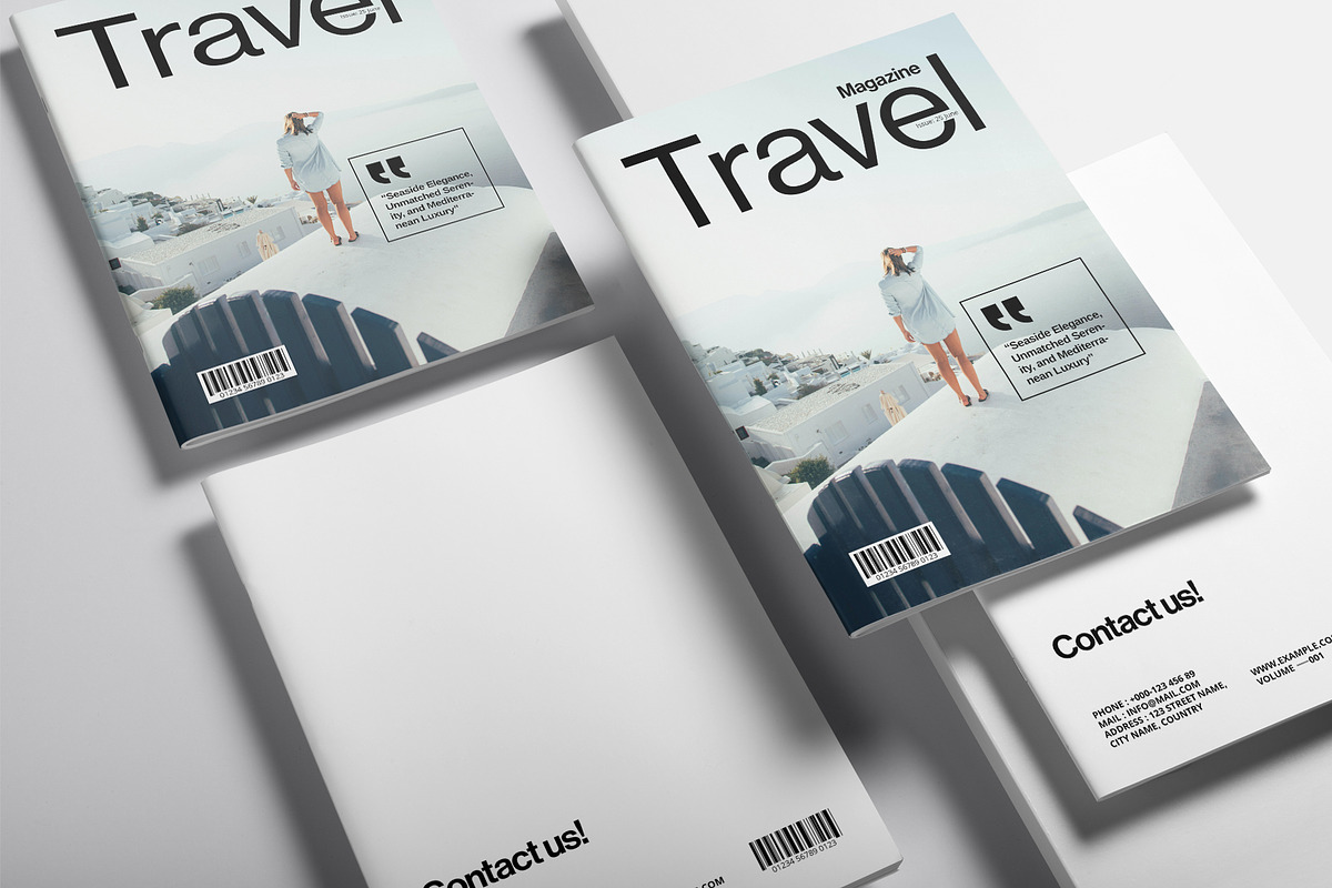 Travel Magazine Template, a Magazine Template by DesignCrest (Photo 10 of 13)