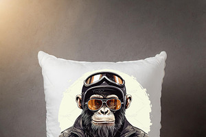 Cool Chimpanzee Wearing Sunglasses.