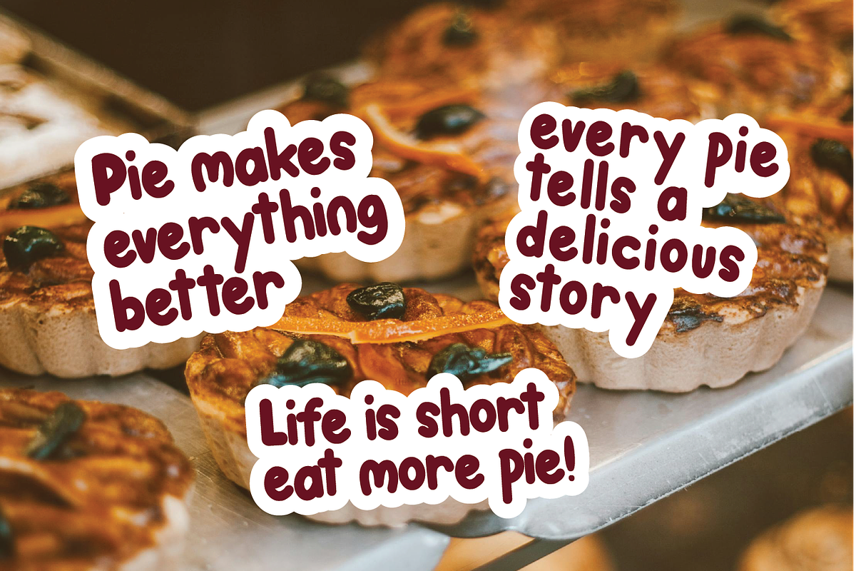 Pieday - Playful Handwritten Font, a Handwritten Font by Berdansabersama (Photo 7 of 9)